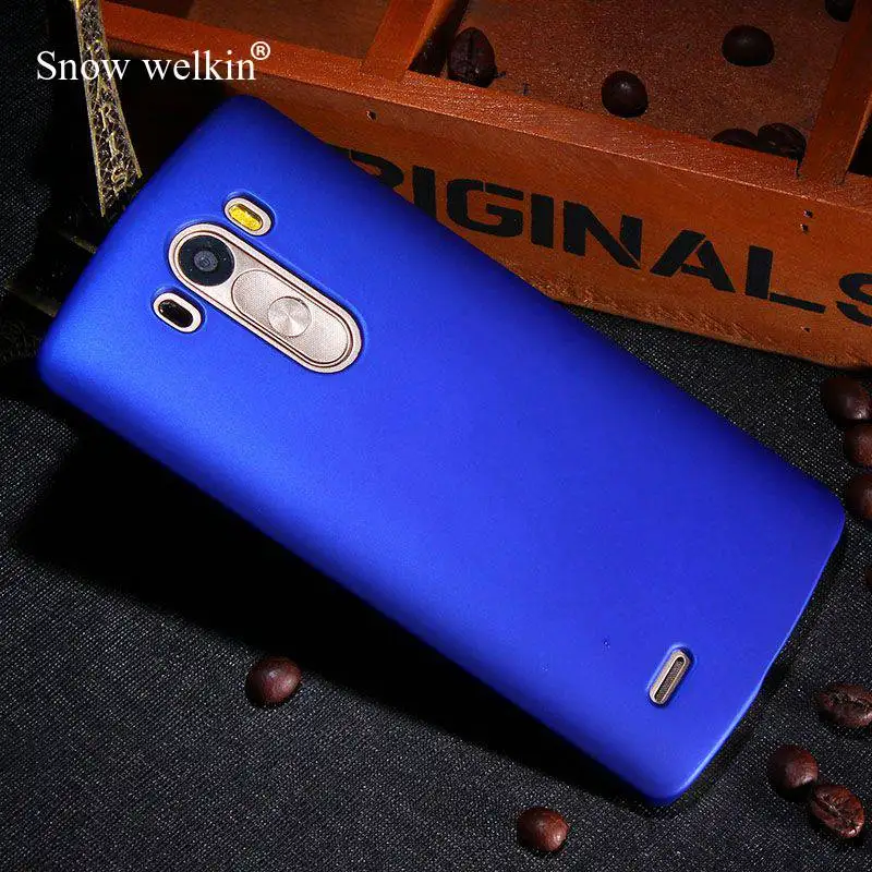 Роскошный прорезиненный матовый пластиковый жесткий чехол для LG G3S G3 MINI, чехол для LG G4 G5 G6 V30 V40 V50 Q6 Q7 Q8, задний чехол для телефона s - Цвет: Dark Blue