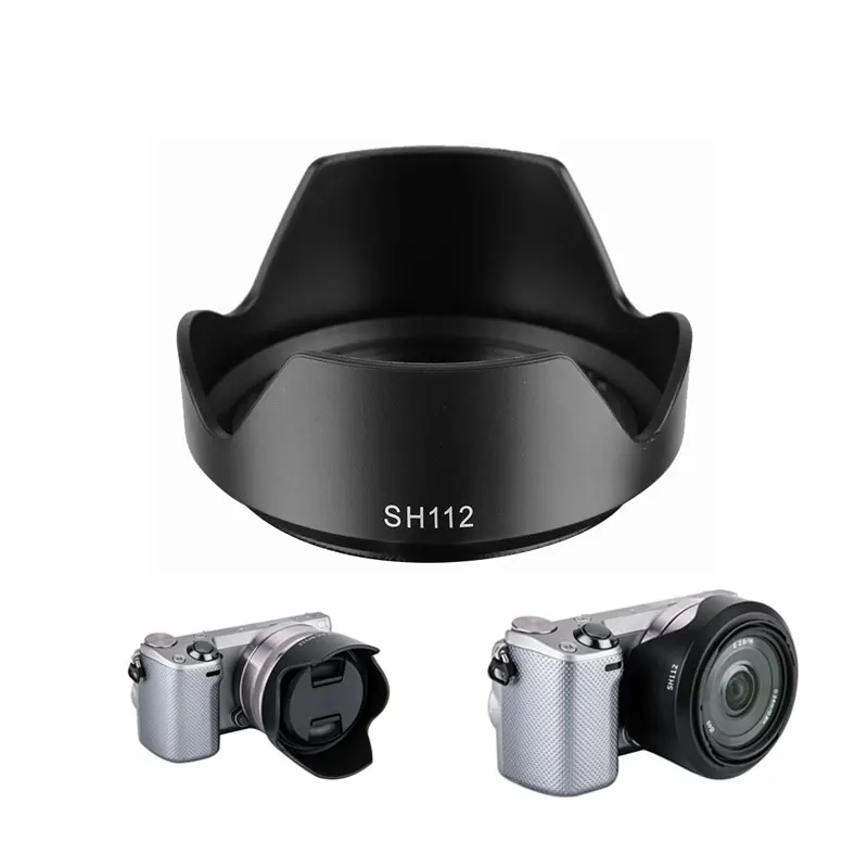 SH112 бленда объектива Замените ALC-SH112 для sony байонетное крепление типа Е SEL-1855 фирменнй переходник для объектива Canon 18-55 мм f/3,5-5,6 SEL-16F28 16mm f/2,8 NEX 5 3N 6 7 A5000 A6000