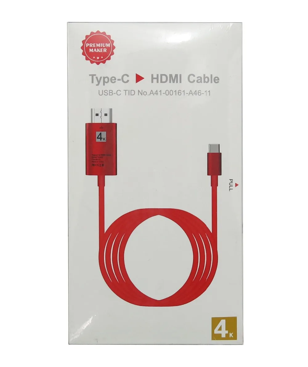 2 м 4 к USB 3 1 C типа на HDMI кабель HDTV hdmi адаптер для Lenovo ThinkPad X1 2018 MacBook Pro samsung S8 S9