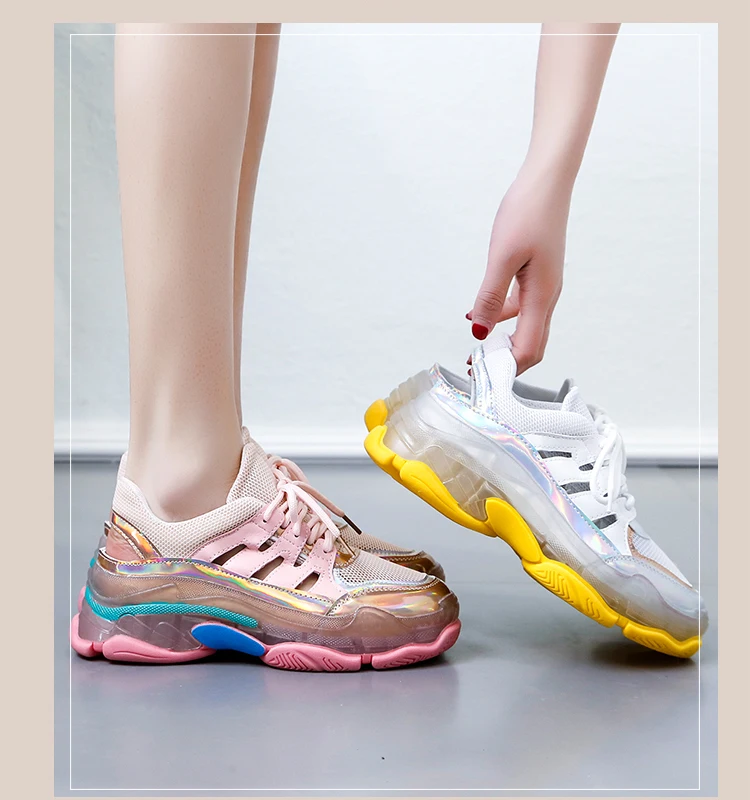Роскошные кроссовки; женская обувь; scarpe donna; повседневная обувь на платформе; шикарная Брендовая женская обувь; дышащая обувь; Basket Femme Espadrilles