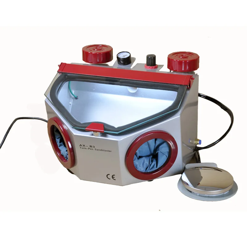 

Dental lab equipment Fine Blasting Unit Micro Dental Sandblaster with two Tanks