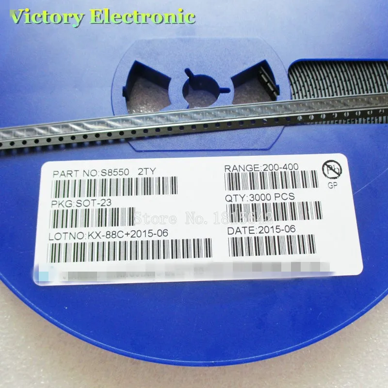 100 шт./лот SMD S8550 8550 Mark 2TY чип транзистор PNP SOT-23 Триод новый | Электронные компоненты