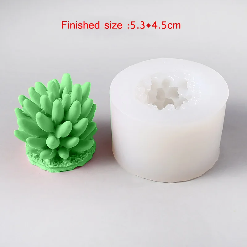 Сливовый Handmade Silicone Candle Molds Succulent Scented candle mould Concrete planter Molds - Цвет: Сливовый