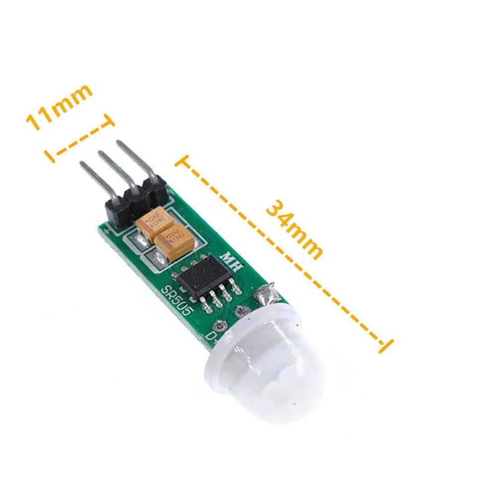 HC-SR505 Adjust Pyroelectric IR PIR Infrared Reflective Motion Body Sensor Module Board Human Detection for Arduino DIY |