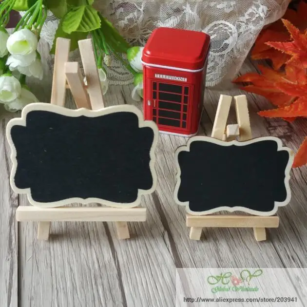 

1pcs/lot Zakka Vintage wooden mini blackboard set with tripod/ DIY tools/Sweet Teaching Stationery