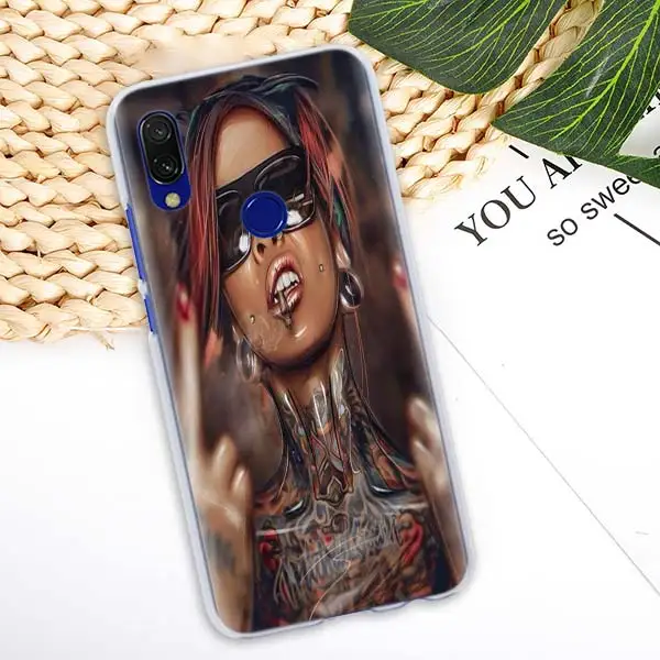 08 Сексуальный чехол с татуировкой на рукавах для Xiaomi Redmi Note 7 Pro 7 6 5 Plus 5A 6A 4X S2 GO Pocophone F1 чехол для телефона Coque - Цвет: 08