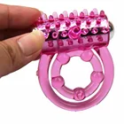 Мужские кольца-Вибраторы с двойным кольцом-фиксатор для задержки преждевременного семяизвержения