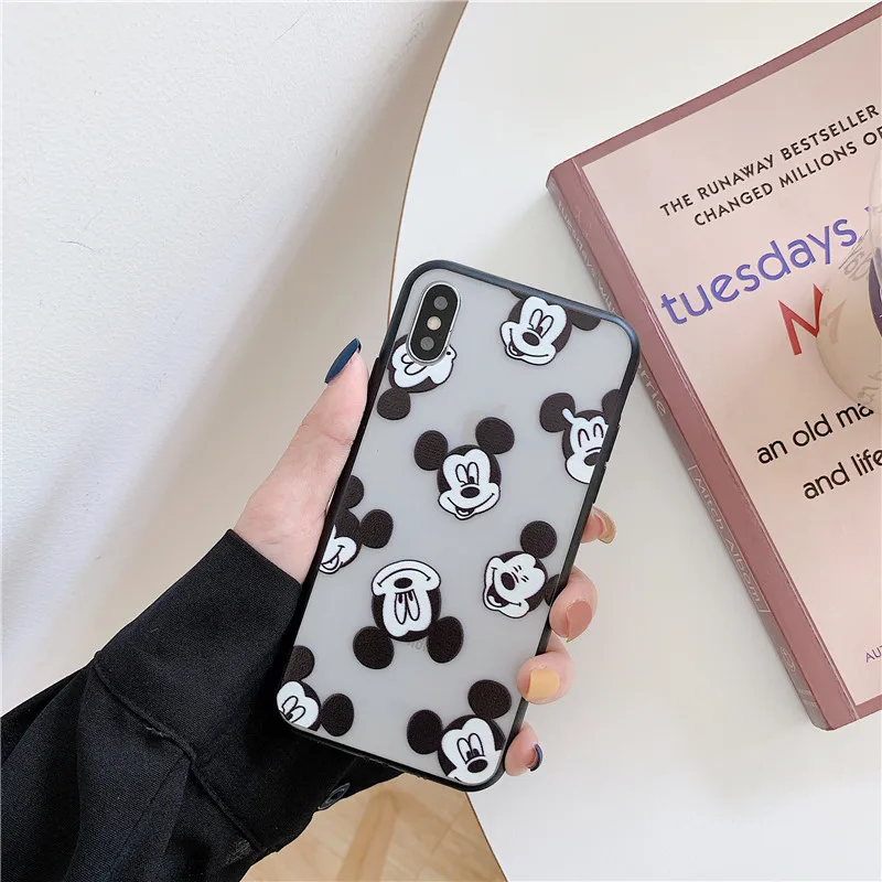 Для iPhone X XR XS MAX 5 5S 6 6S 7 8 Plus Модный мягкий чехол-накладка из ТПУ с милым рисунком