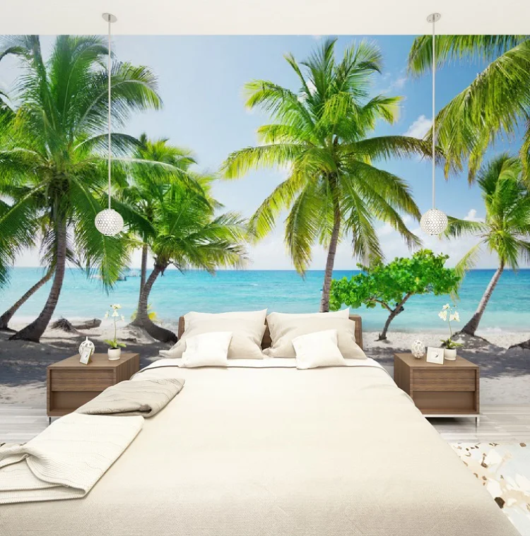 Пользовательские размеры 3D фотообои мальдийские острова съемные обои