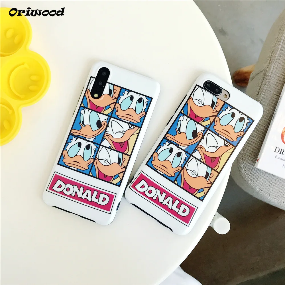Cute Donald Duck Soft TPU IMD Phone case For Huawei P20 Mate 10 Pro Honor 9 Nova 2S Silicon Cover Coque |