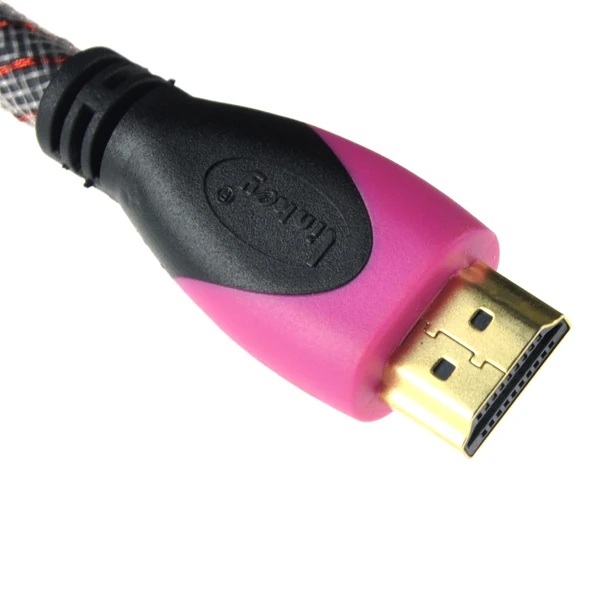 Новейший высокоскоростной 3 м/10 футов позолоченный HDMI-совместимый удлинитель