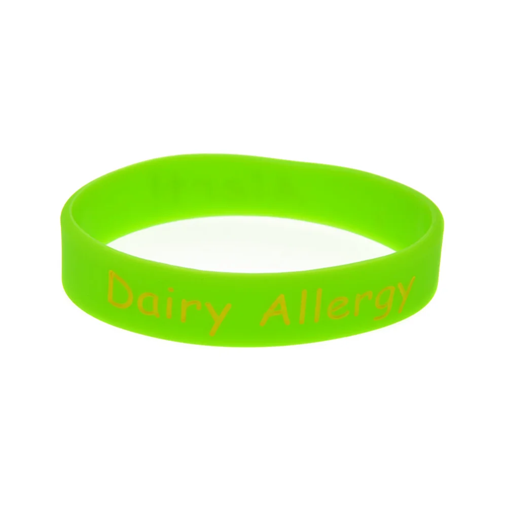 1 шт. оповещение молочной аллергии силиконовый браслет для ежедневного