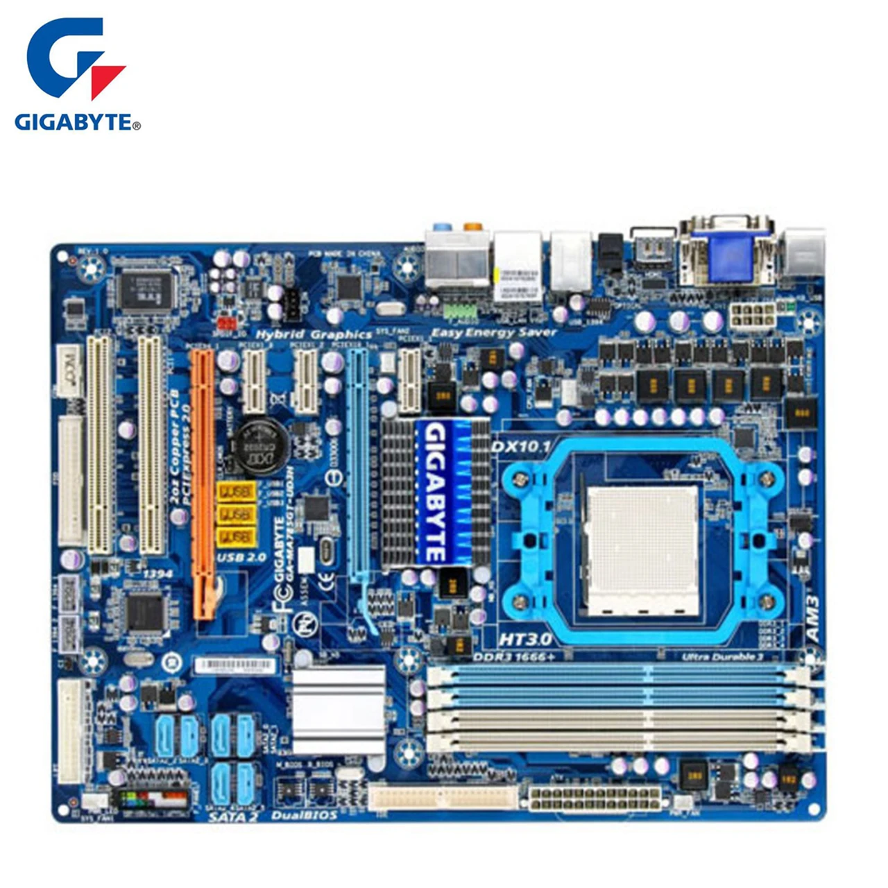 Разъем AM3 для AMD 785G Gigabyte GA-MA785GT-UD3H материнская плата DDR3 16GB MA785GT UD3H MA785GT-UD3H системная плата для настольных ПК