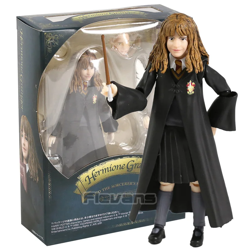 The Philosopher's Stone Ron Weasley Hermione Granger PVC Action Figure Collectible Model Toy - Цвет: Hermione box