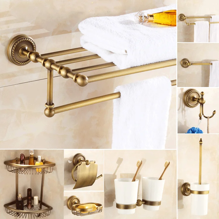 Аксессуары для ванной комнаты набор из бронзовой латуни аксессуары держатель