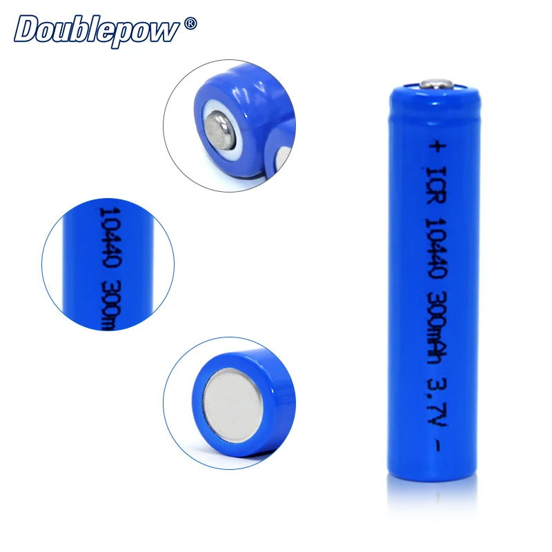 4 шт./лот Быстрая доставка doulepow DP 10440 300 мАч 3 7 в литий ионная аккумуляторная