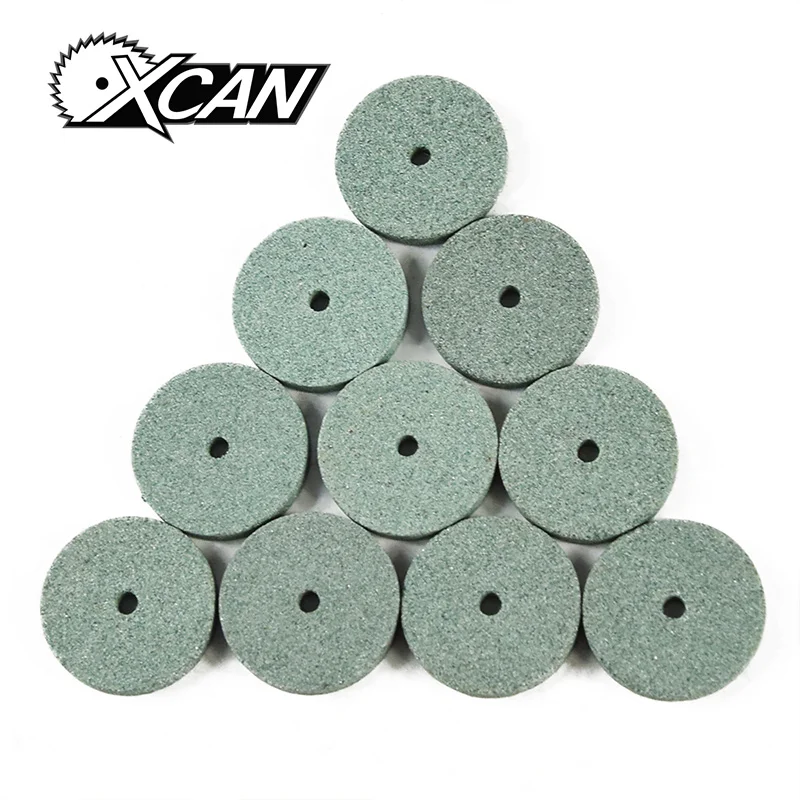 Green XCAN 10 шт. Зеленый Алюминий Oixde шлифовальный камень лист для вращающихся инструментов Dremel - Цвет: Green