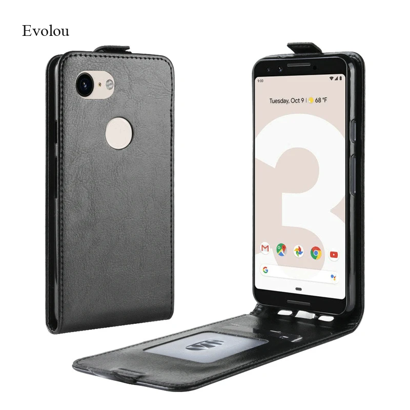 Вертикальный кожаный чехол книжка в стиле ретро для Google Pixel 3A 3 XL Магнитный 3XL