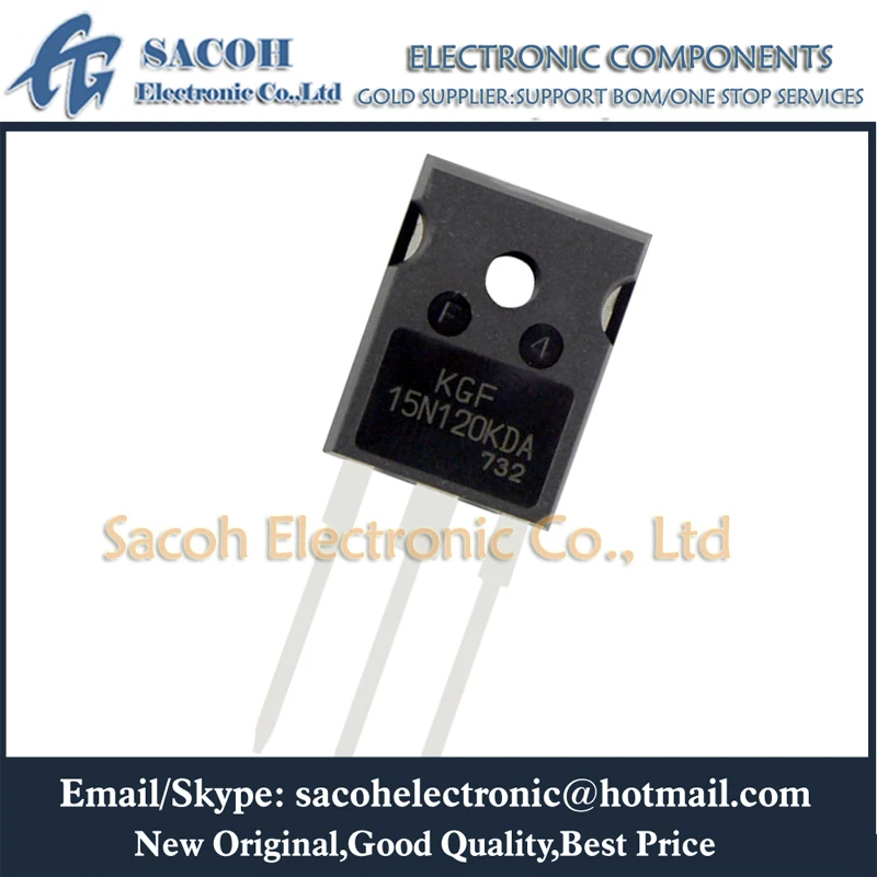 Новый оригинальный 10 шт. KGF15N120KDA 15N120KDA KGH15N120NDA KGT15N120NDA 15N120KDA TO-247 15A 1200V кремниевый N канальный источник питания IGBT