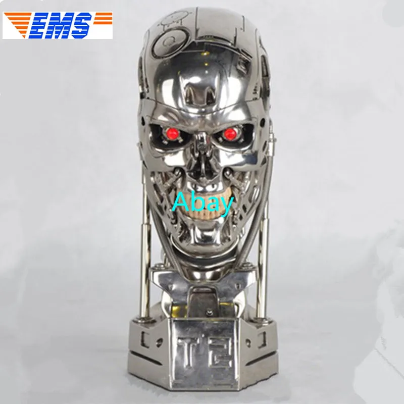 18 &quotЧереп Терминатора Future Warrior T800 механический скелет с светодиодный светильник