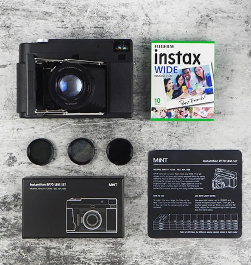RF70 Starter Package MiNT InstantKon RF70 ручная дальнозорная фотокамера моментальной печати Fuji Instax Wide 210 - Цвет: RF70 Starter Package