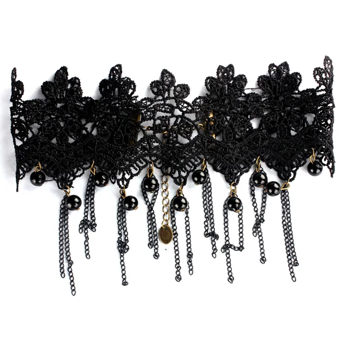 1 шт. готический стиль татуировка кисточка кружевное ожерелье подвеска цепочка