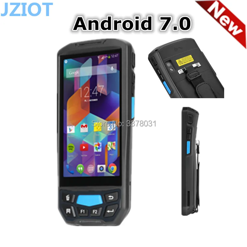 Сканер штрих-кода Android7.0 1d 2d беспроводной android pda с 4g/wifi/bluetooth/nfc портативный