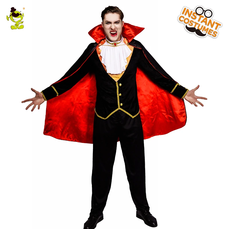 QLQ мужской костюм вампира Косплей Роскошная Одежда для ролевых игр Пурим