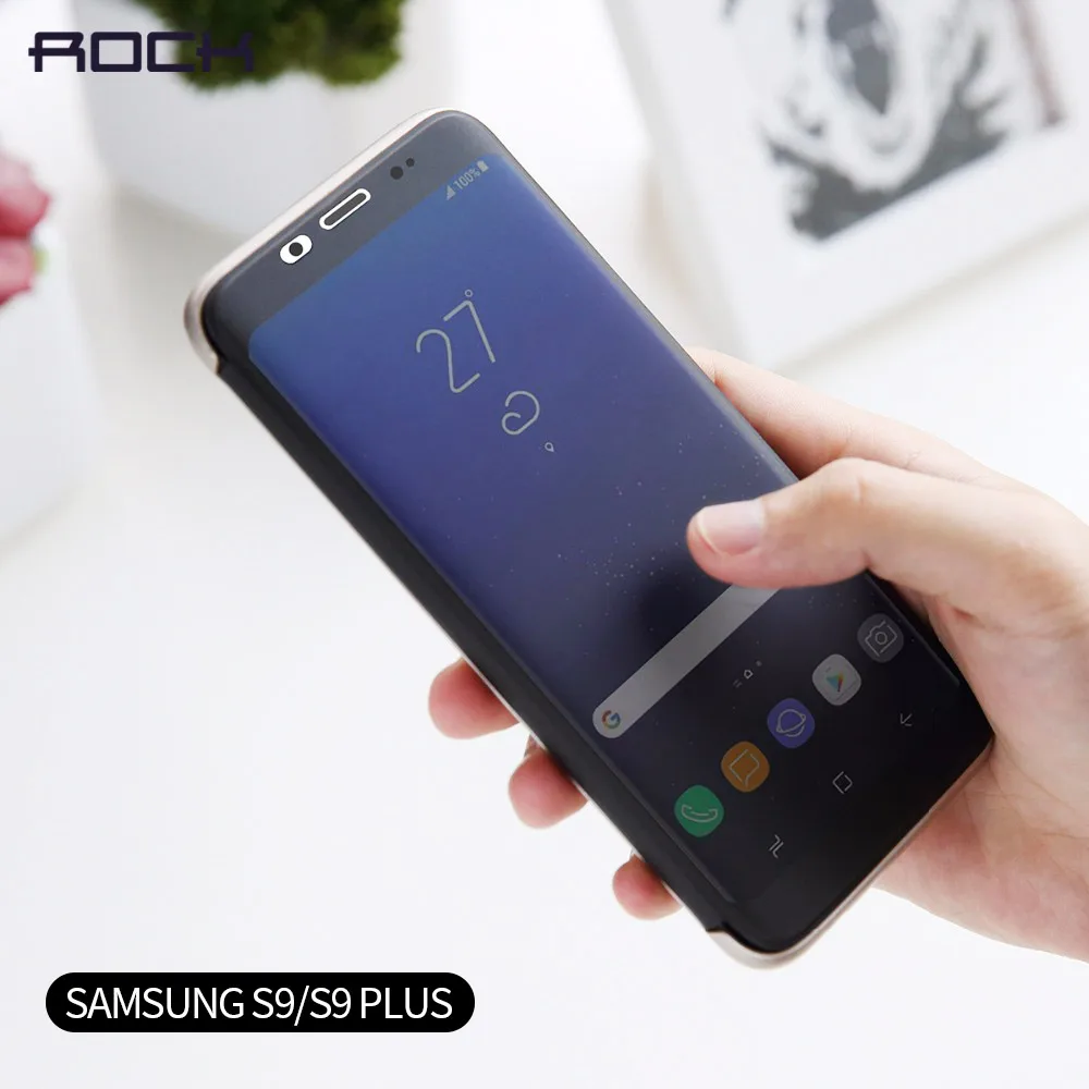 Rock Полный экран протектор флип чехол для samsung galaxy s9 plus чехол 360 роскошный противоударный чехол для samsung s9 plus coque