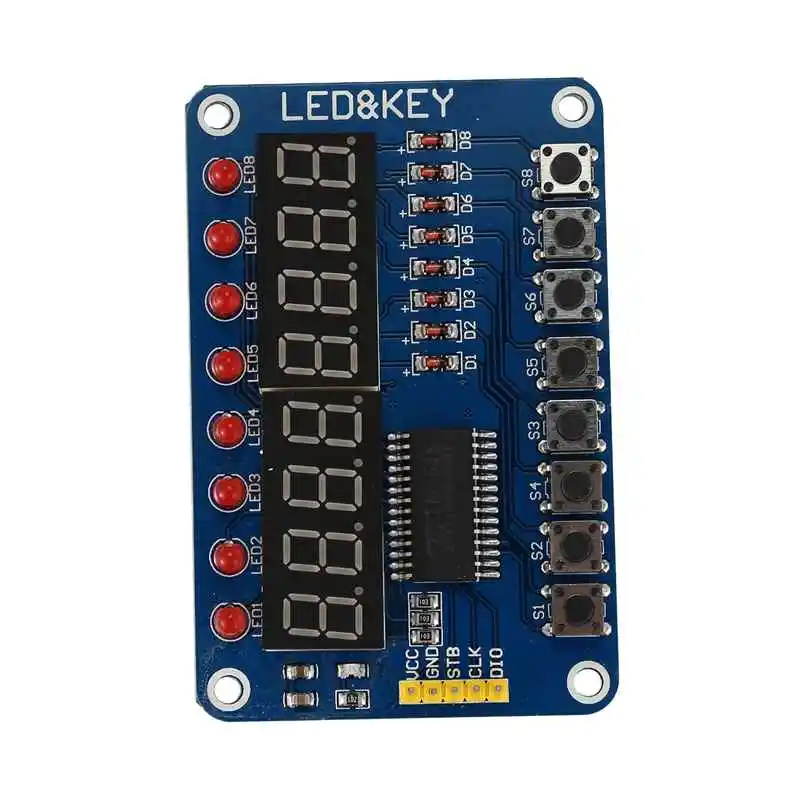 GTBL 8 бит цифровой светодиодный трубчатая лампа 8-Bit TM1638 ключ Дисплей модуля