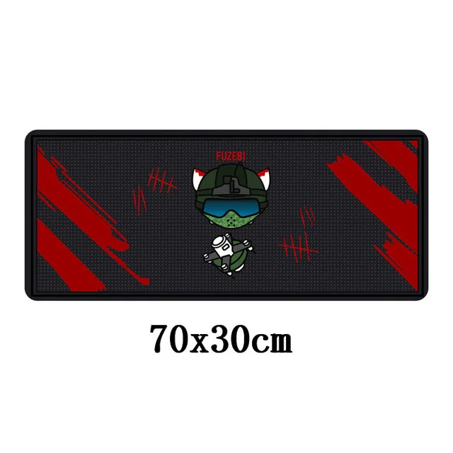 70x30 см милый Радужный Six Siege коврик для мыши резиновый большой игровой коврик для мыши геймерские Мультяшные коврики для мыши XL Настольный коврик для клавиатуры для ноутбука - Цвет: 9