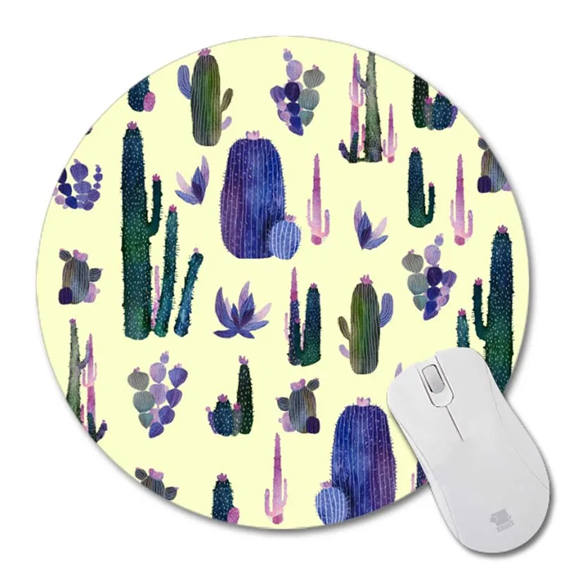 22X22CM Коврик для мыши MaiYaCa garden woe prints, маленький размер, круглый коврик для мыши, Нескользящий Резиновый Коврик - Цвет: 22X22CM