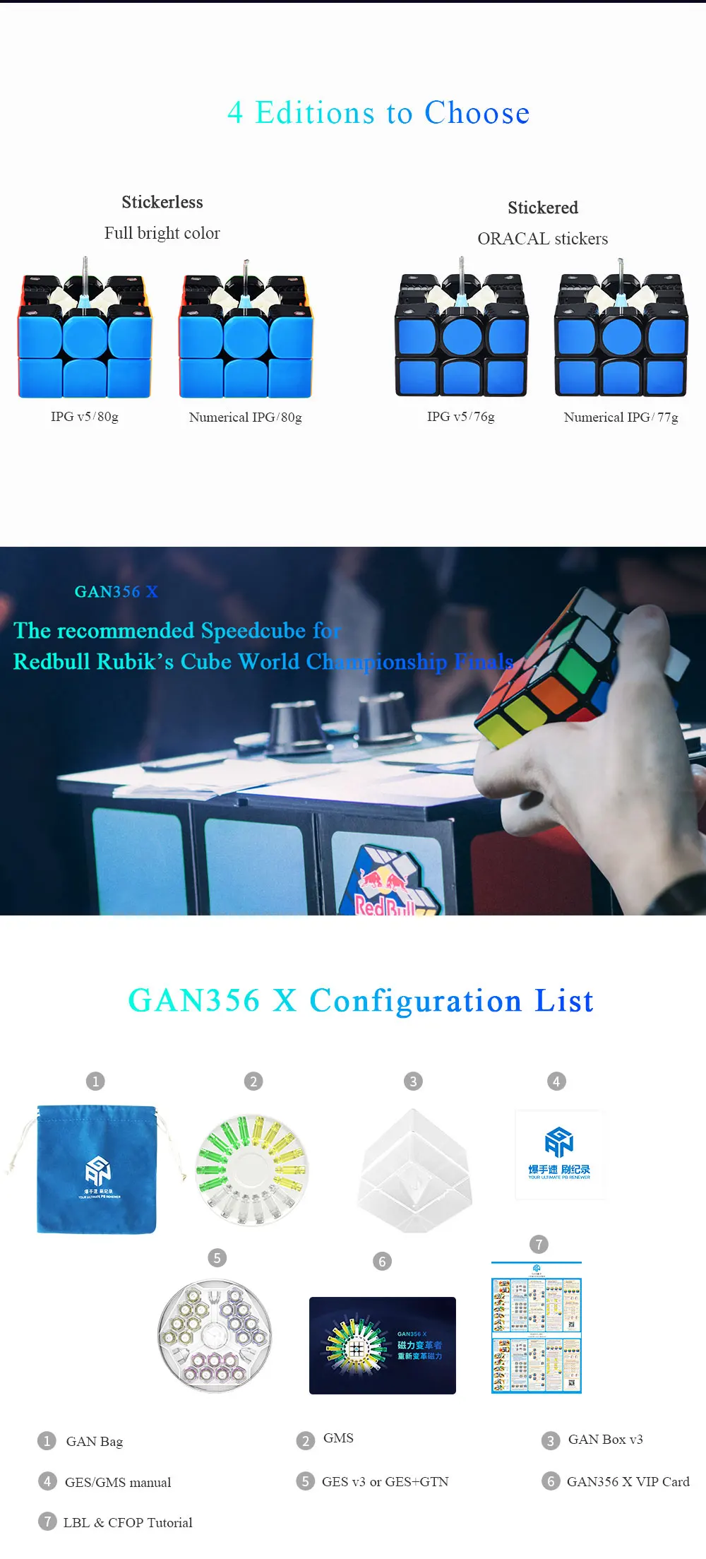 GAN 356 X Магнитные магические кубики, профессиональный Gan 356X скоростной кубик, магнитный кубик, головоломка GAN X Neo Cubo Magico gans356 X