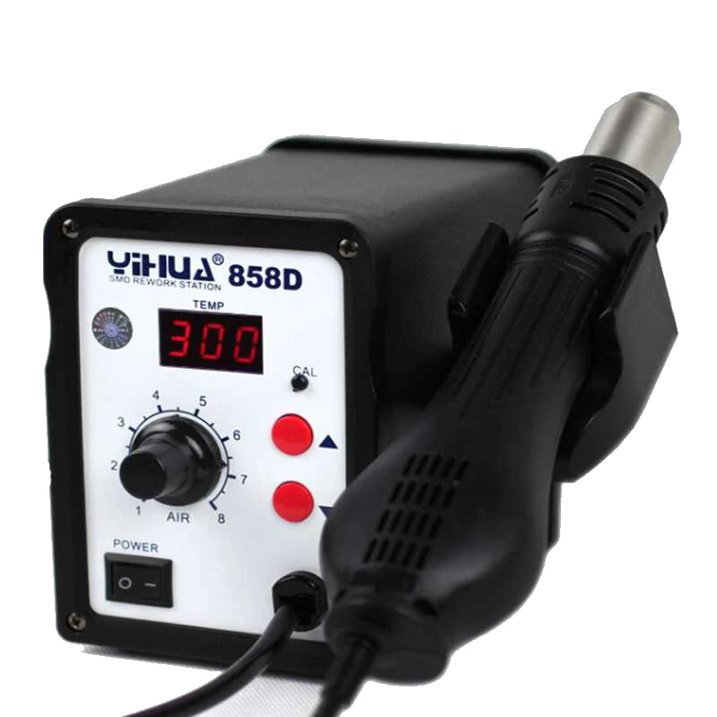 110 В/220 В YIHUA 858D горячего воздуха SMD паяльная станция Тепловая пушка SMT припой