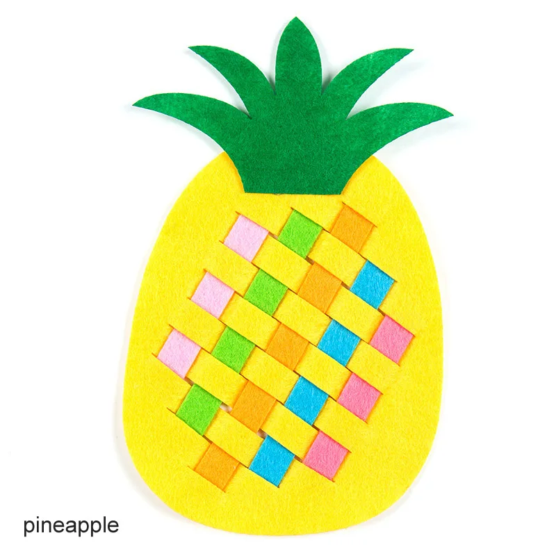 pineapple Своими руками Дети Высокое качество нетканые клип детские игрушки для изучения DIY фетровая ткань ремесла детский сад Раннее Обучение - Цвет: pineapple