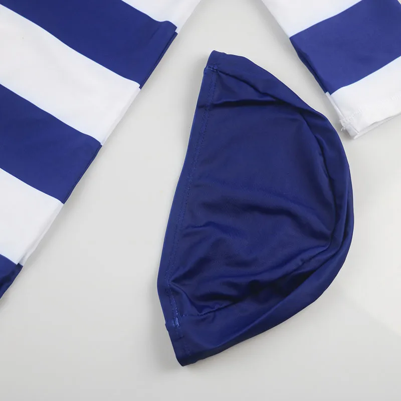 Дети Одна деталь купальник в полоску для девочек пляжные купальники маленьких