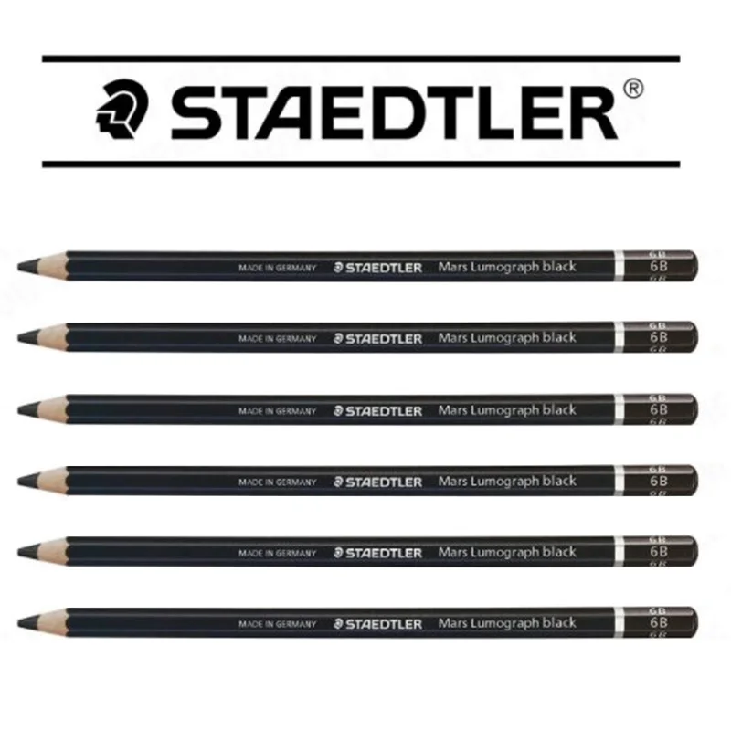 2 шт./лот Staedtler 100B Профессиональный рисунок эскиз угольный карандаш 2B | 4B | 6B | 8B аксессуары для офиса школы