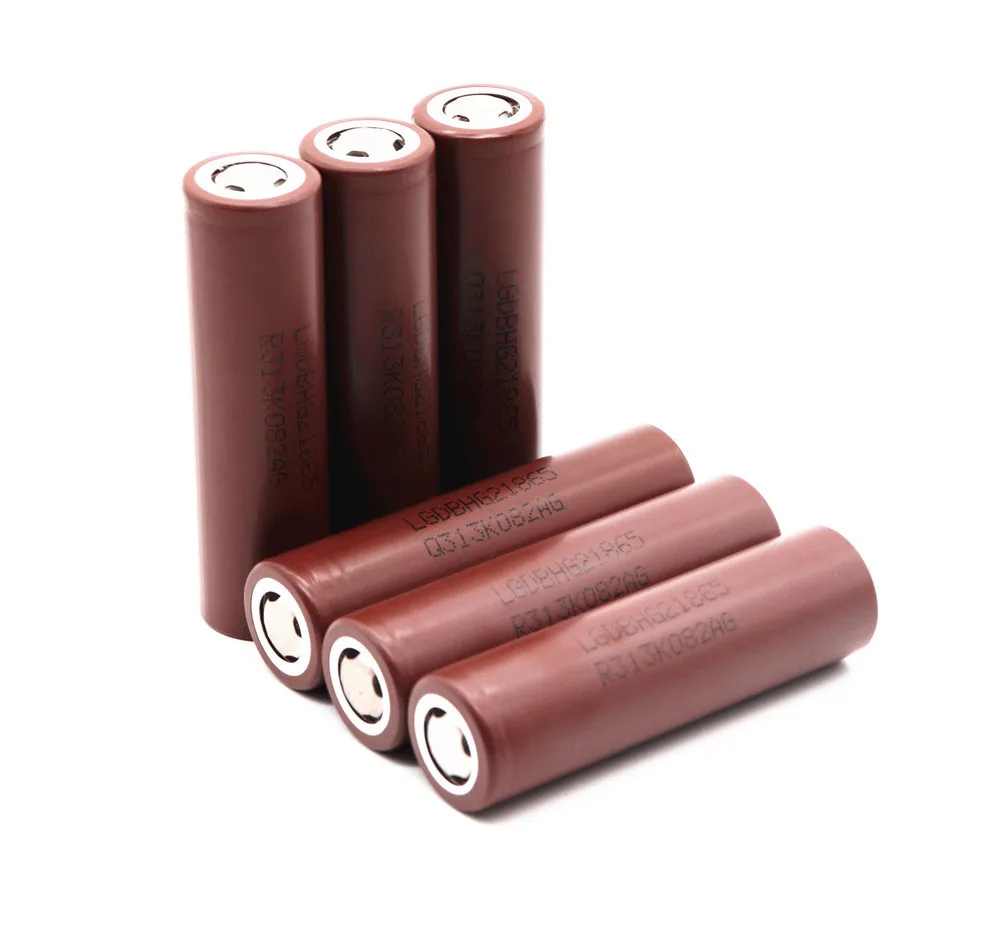 8PCS INR18650HG2 18650 3,7 V 3000 мА/ч, литий Перезаряжаемые Батарея разрядки 20A для заправки электронных сигарет/электрические инструменты/power bank - Цвет: 8PCS