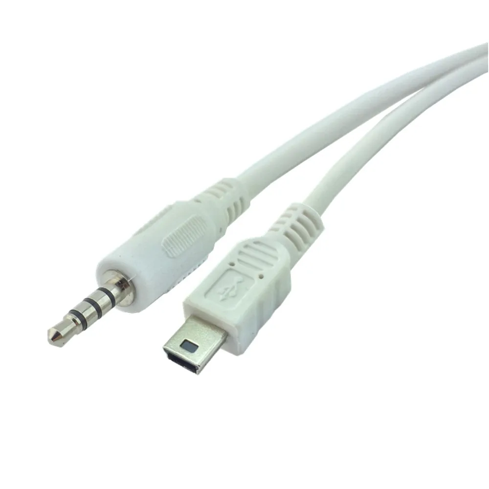 0 5 м 3 мм Автомобильный Hifi AUX аудио мини USB кабель Шнур белый для MP3/4 устройства
