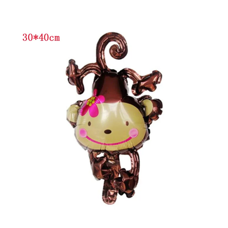 Monkey 1 шт., пчела, божья коровка, мини-сова, улитки, Бабочка, тигр, фольгированные шары, детские игрушки на день рождения, вечерние игрушки - Цвет: Monkey