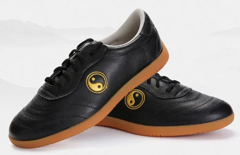 Кроссовки taiji wushu для детей и взрослых мягкая обувь из воловьей кожи тренировок