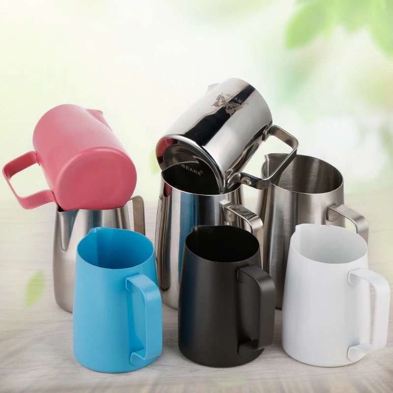 Эспрессо кувшин для кофе 18/8 из нержавеющей стали тефлоновый конический носик