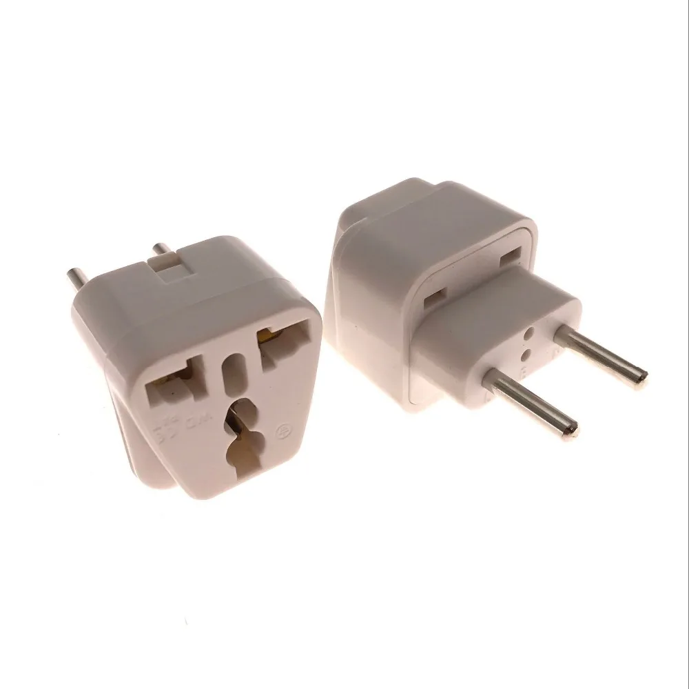 

White European standard travel convertion plug 10A 250V ABS material AU UK US to EU plug Adaptor