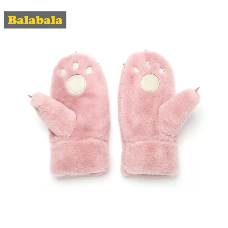Balabala/Плюшевые варежки с флисовой подкладкой рисунком медведя для мальчиков и