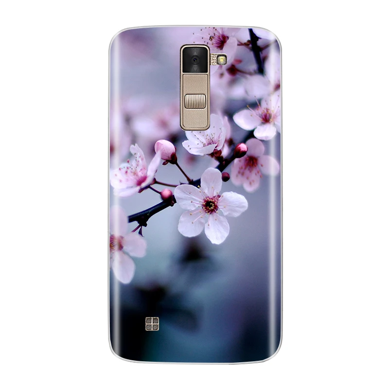 Чехол для телефона LG K8 силиконовый мягкий ТПУ Модный цветочный узор окрашенный защитный чехол для LG K8 задняя крышка чехол s - Цвет: No.8