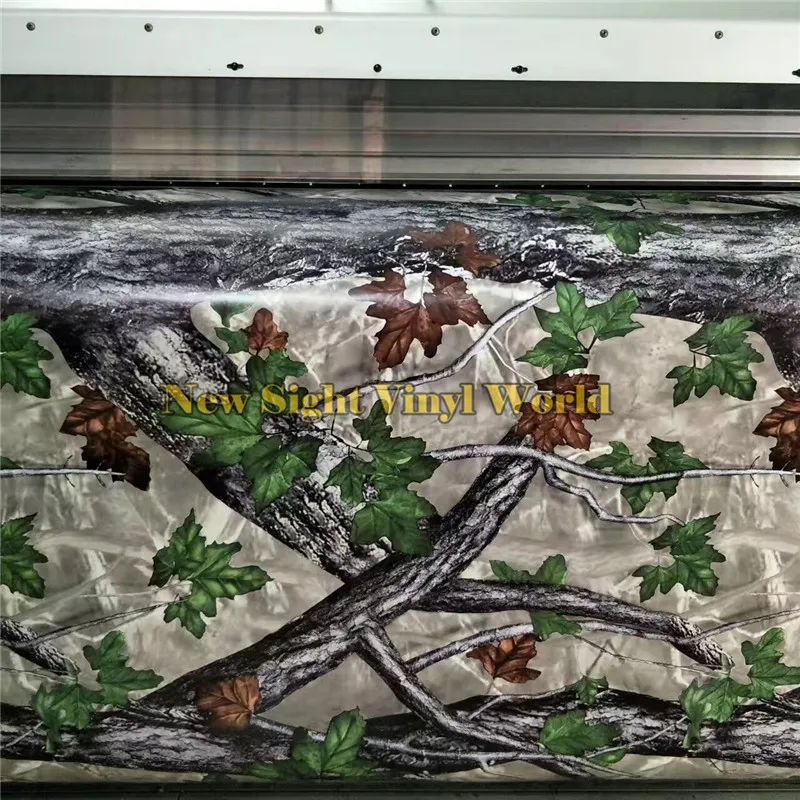 

Green Leaf Realtree Camo Vinyl Car Wrap Film Decal Bubble Free For JEEP TRUCK