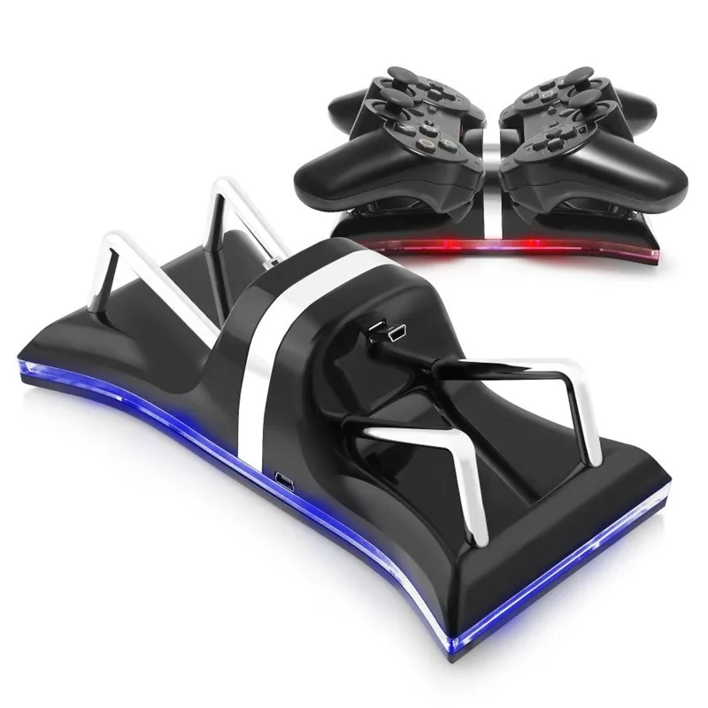Зарядная станция с двумя usb портами для контроллеров Sony PlayStation 3 зарядное