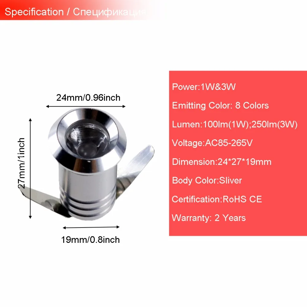 6 шт. мини светодиодсветильник светильники для шкафа 1 Вт 3 Вт|spot light|led mini spot lightmini led