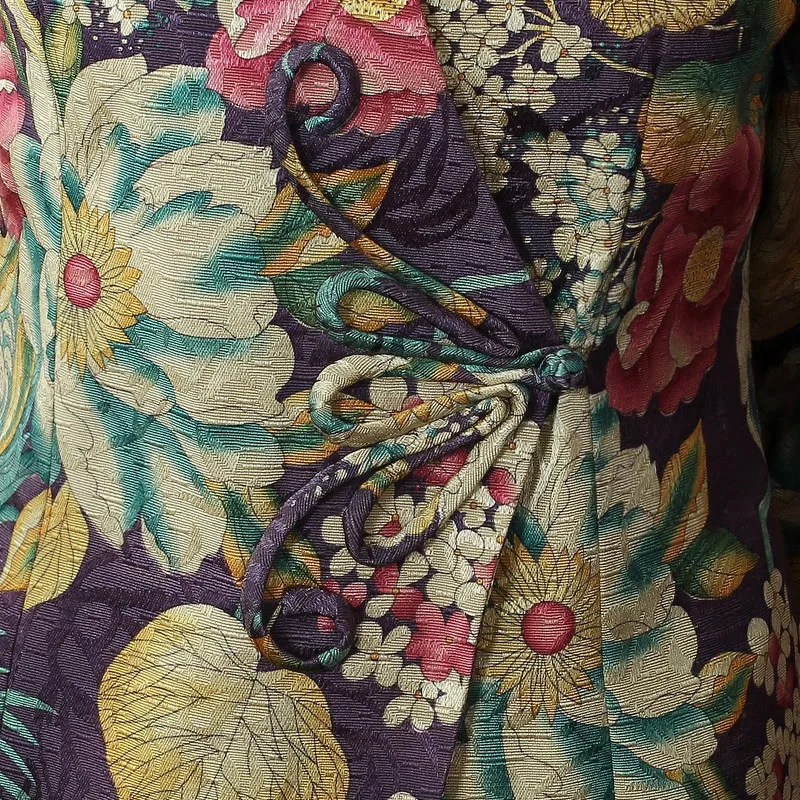 

Chinese National Coat Women's Satin Jacket Sz M-4XL