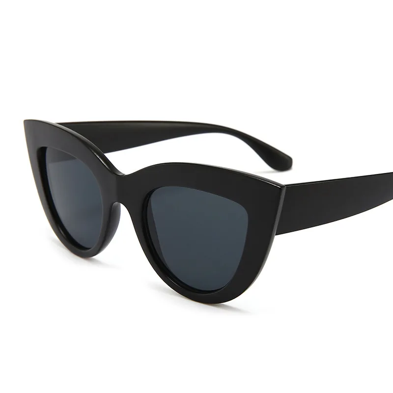 2019 New Cat Eye Women Sunglasses Tinted Color Lens Men Vintage Shaped Sun Glasses Female Eyewear Blue Brand Designer | Аксессуары для
